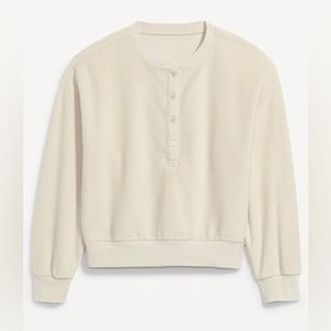 Old Navy Microfleece Henley Sweater